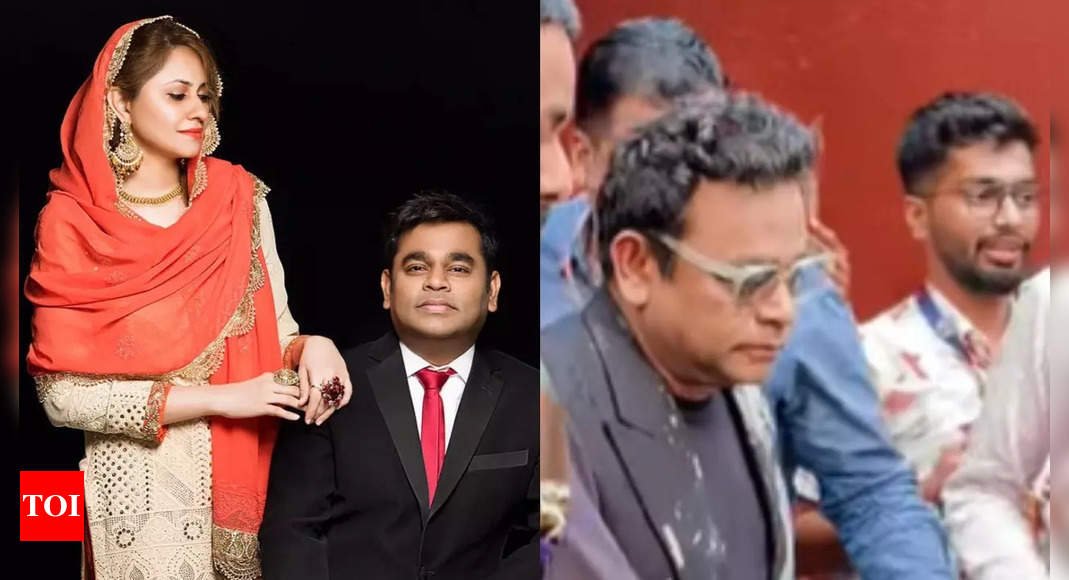 AR Rahman looks visibly upset as he makes his FIRST appearance after announcing divorce with wife Saira Banu | Hindi Movie News